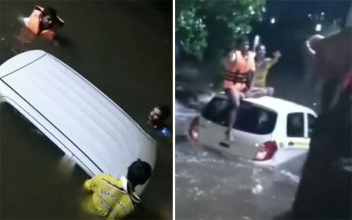 thane-car-collapsed-in-lake
