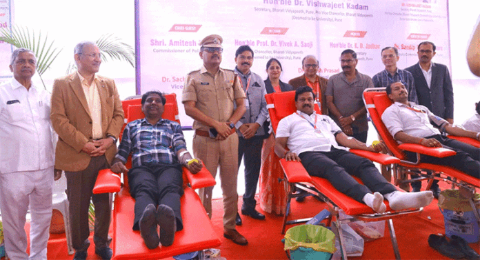 bharati-vidhyapeet-blood-donatation भारती विद्यापीठ