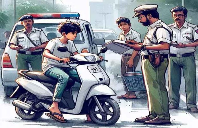 अल्पवयीन वाहन चालकांच्या