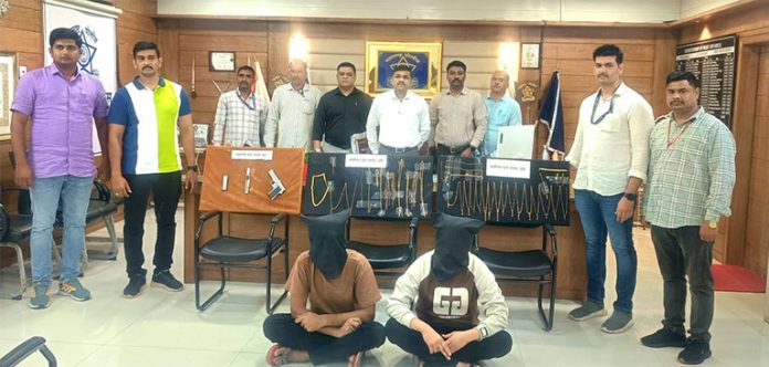 dhule-police सराफा गोळीबार लूट