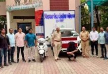 सिंहगड रोड पोलिसांची मोठी कारवाई; सराईत वाहन चोरटा जेरबंद, इनोव्हा कारसह दुचाकी जप्त सिंहगड रोड