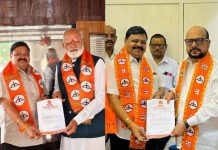 शिवसेना महाराष्ट्र शिव वाहतुक सेनेच्या जिल्हाप्रमुखपदी नंदूअप्पा पाटील यांची नियुक्ती शिवसेना