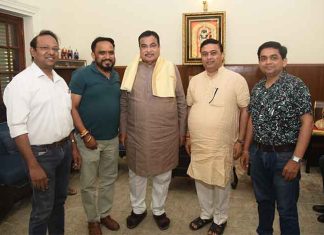 केंद्रीय मंत्री नितीन गडकरी यांच्या ६९ व्या वाढदिवसानिमित्त ‘राष्ट्रीय मराठी संघा’कडून नवी दिल्लीत शुभेच्छा नितीन गडकरी